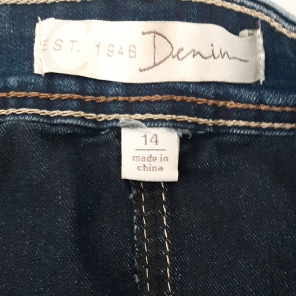 C Established 1946 Women's 14 Denim Maxi Skirt - Picture 2 of 11